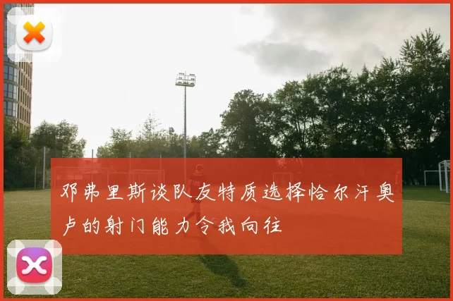 邓弗里斯谈队友特质选择恰尔汗奥卢的射门能力令我向往
